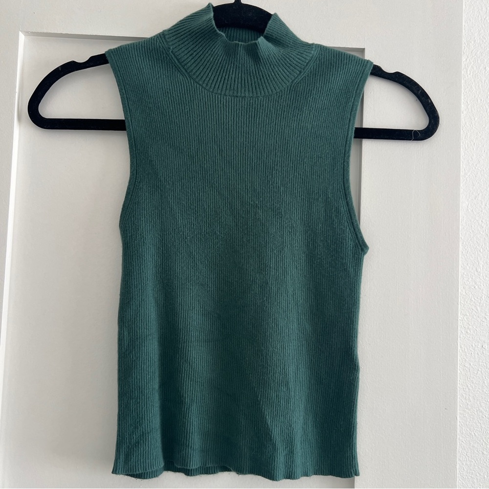 Madewell Ribbed Knit Top in Teal
